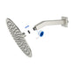 Brushed Nickel Shower Arm with Flange