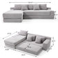 Modern L - Shaped Sectional Couch With Memory Foam - view 6