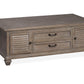 Lancaster - Lift Top Storage Cocktail Table (With Casters) - Dove Tail Gray