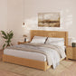 Solid Wood Platform Bed Frame with Headboard - King Size
