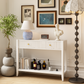 29.53" Tall Console Table with Drawers