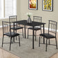 Contemporary 5-Piece Dining Table Set