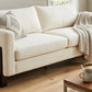 Modern 3-Seater Sofa with Rubberwood Legs