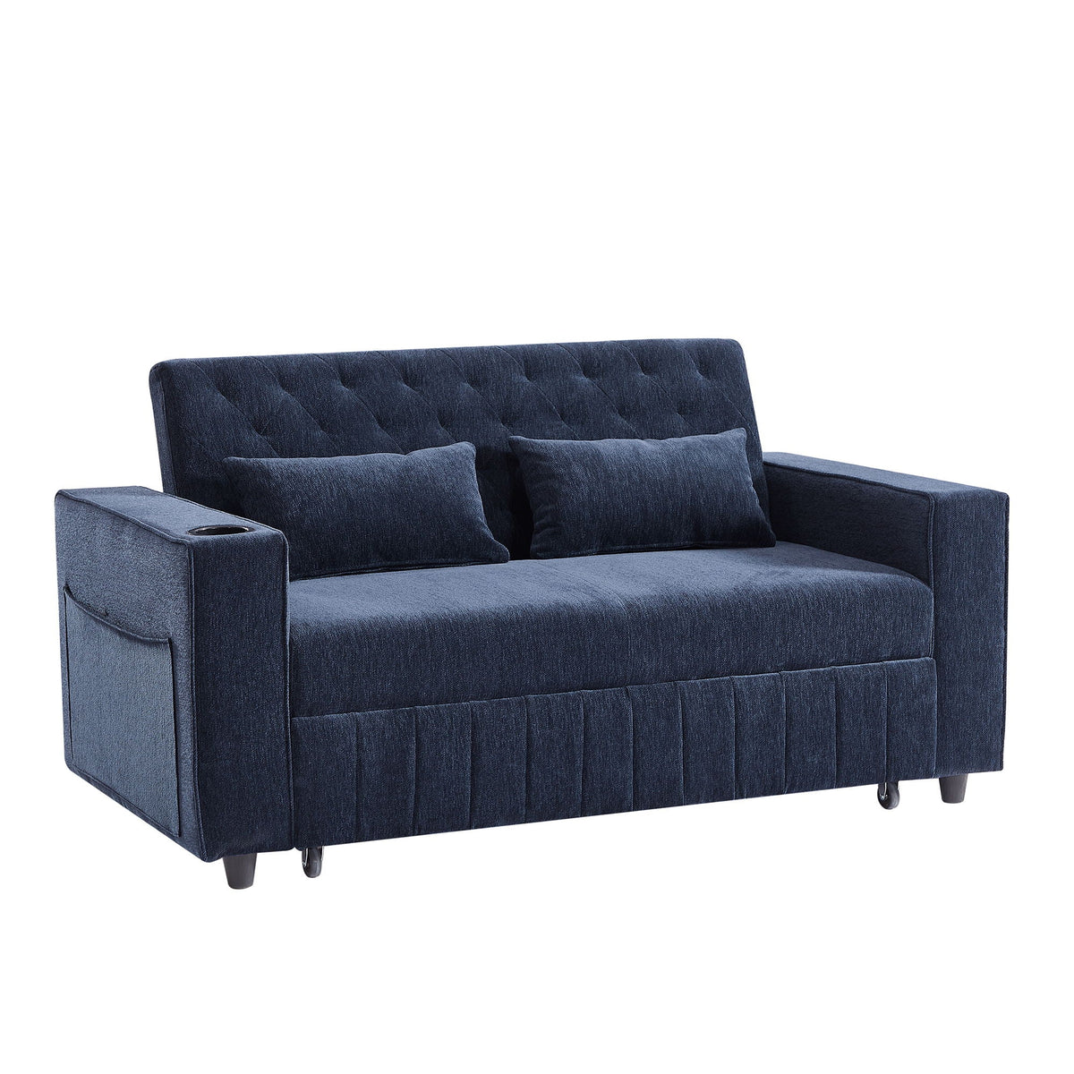 Pull-Out Sofa Bed Convertible Couch With Adjustable Backrest For Living Room - view 2