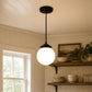 Milk Glass Globe Pendant Light | 6" or 8"