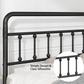Metal Full Size Bed Frame with Headboard and Under Bed Storage