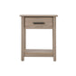 Sleek Contemporary Nightstand In Sandle Wood
