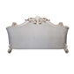 Vendome II - Sofa With 6 Pillows - Two Tone Ivory Fabric & Antique Pearl