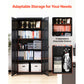 Metal Storage Cabinet with Lockable Steel Construction