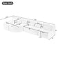 Upholstered Sofa Free Combined Sofa Couch With 2 Chaise Lounge And Five Back Pillows For Living Room - view 3