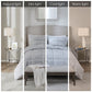 King/Cal King Back Print Long Fur Comforter Mini Set