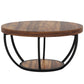 Round Coffee Table - 31.7" Rustic