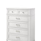 White 5 Drawer Chest