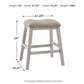 Skempton - Upholstered Stool (Set of 2) - White
