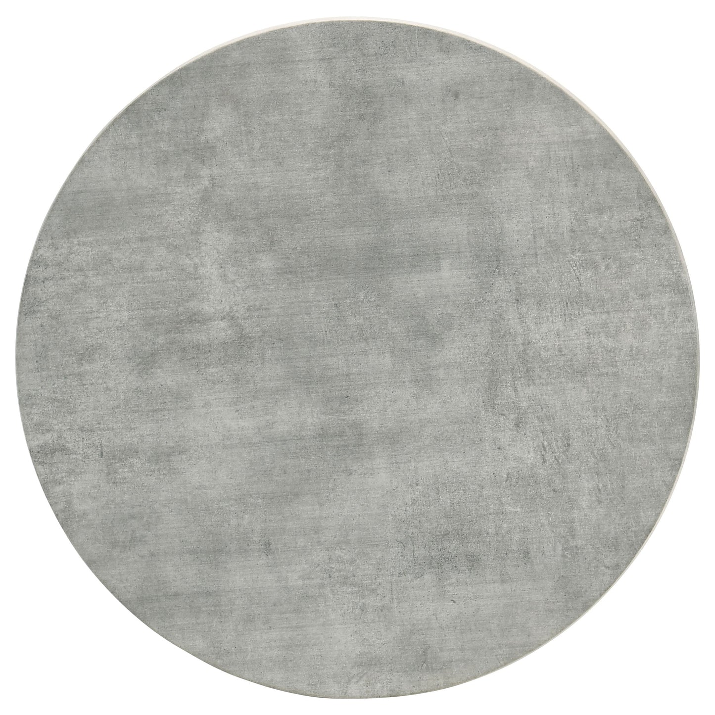 Hadi Cement and Gunmetal Round End Table