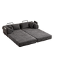 78.7-Inch Convertible Sleeper Sofa Bed with Cylindrical Pillow