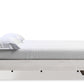 Altyra - King Upholstered Bookcase Bed With Storage - White