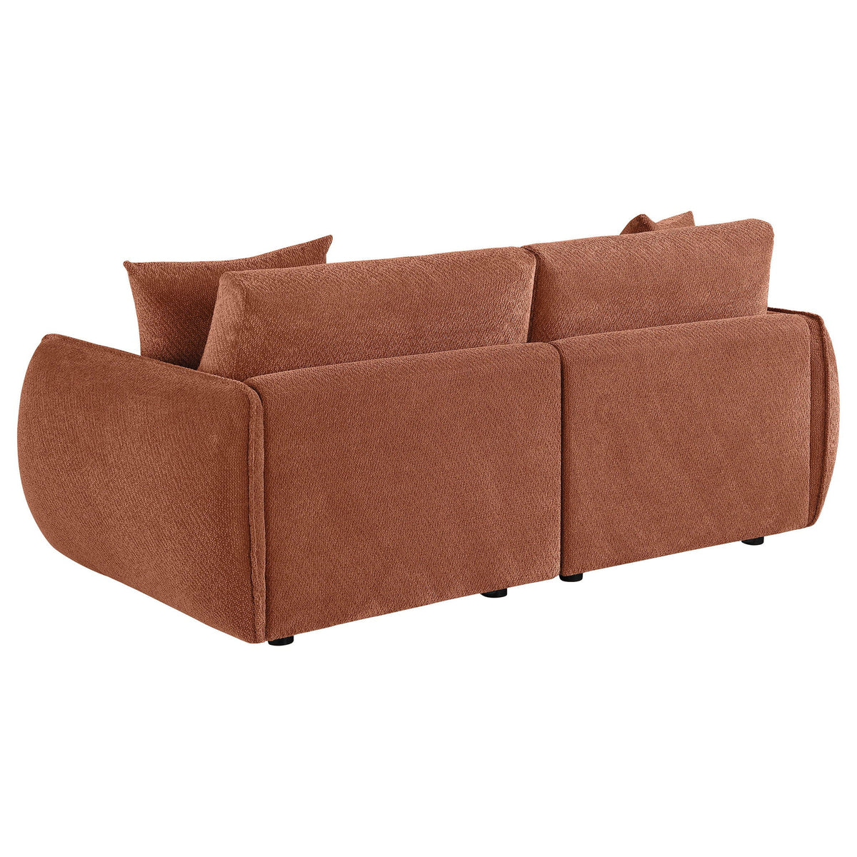 Elysia Chenille Upholstered Modular Lounge Loveseat Coral - view 3