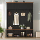 Vibe Haus 59''W Entryway Hall Tree with Bench and Storage
