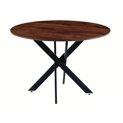Mid-Century Dining Table For 4 - 6 People With Round Table Top, Pedestal Dining Table, End Table Leisure
