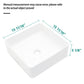 15.69"x15.69" Modern Bathroom Vessel Sink