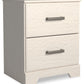 Stelsie - Two Drawer Night Stand - White