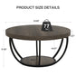 31.7” Round Coffee Table with Storage