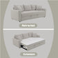 Connie Beige Boucle Sleeper Sectional