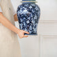 9.5x9.5x18" Porcelain Decorative Ginger Jar