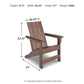 Emmeline - Adirondack Chair - Brown