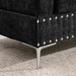L-Shaped Chenille Sectional Sofa with Chaise and Storage Ottoman