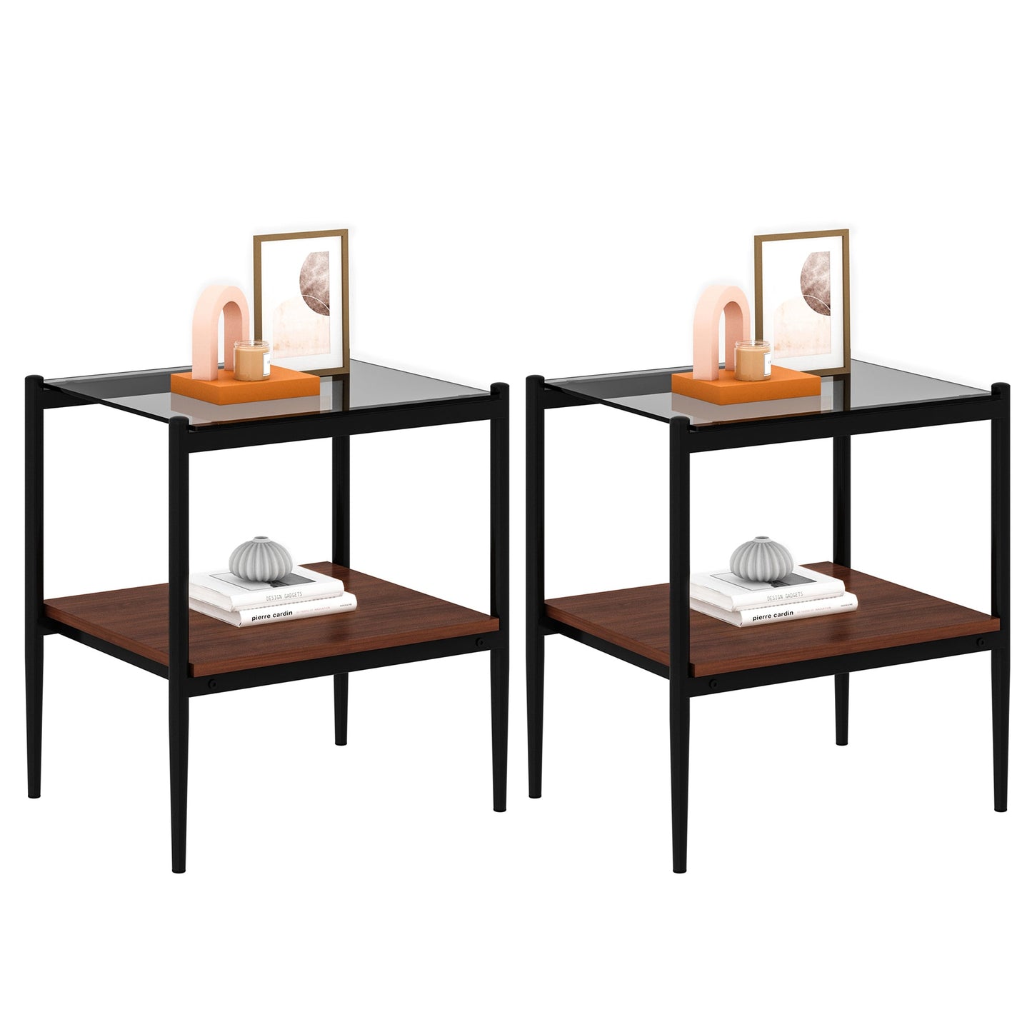 Set of 2 Rectangle End Table