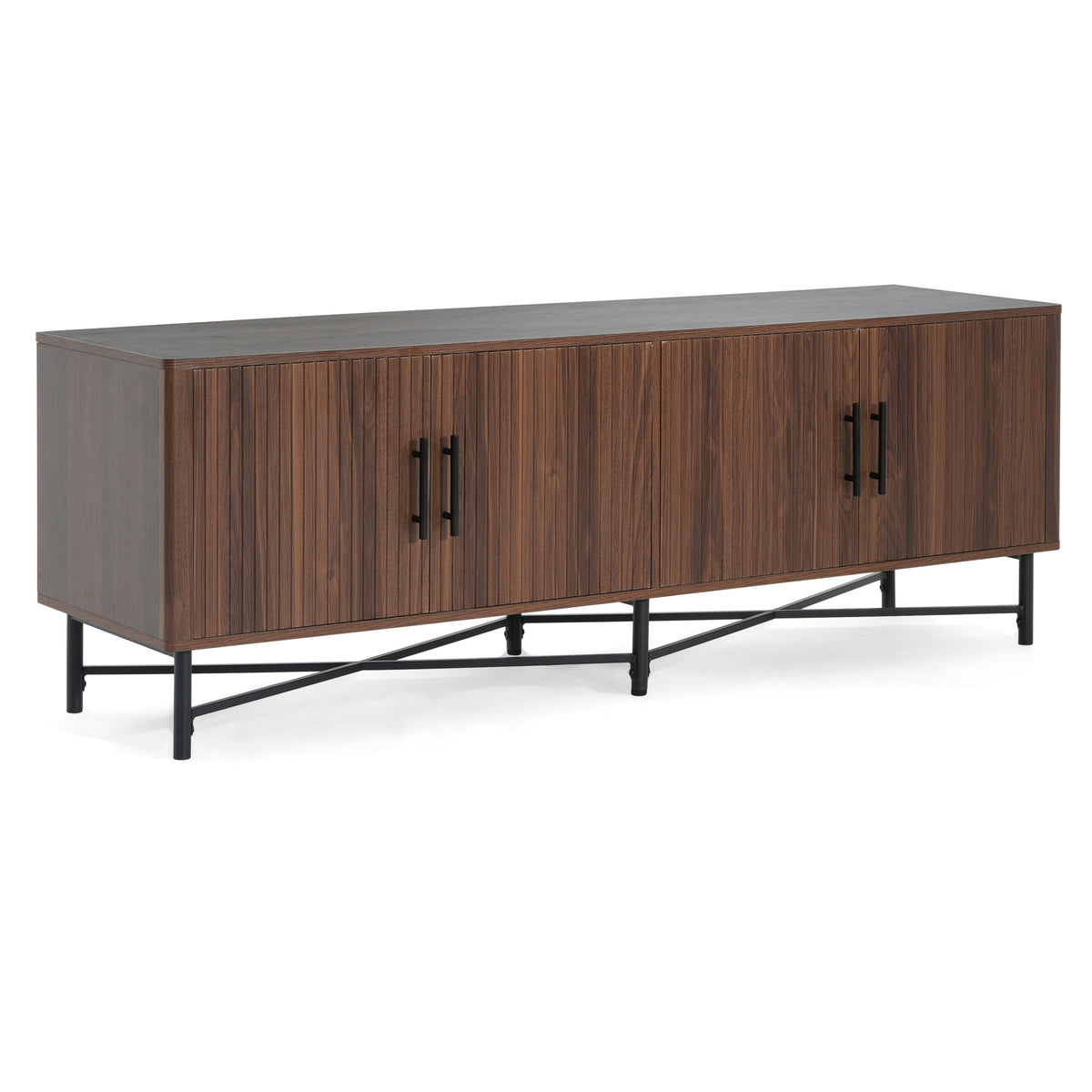 Functional 4-Door TV Cabinet