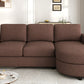Modern Sectional Sofa with Curved Chaise Lounge
