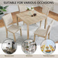 Modern 4 Person Dining Table Set with 4 Chairs