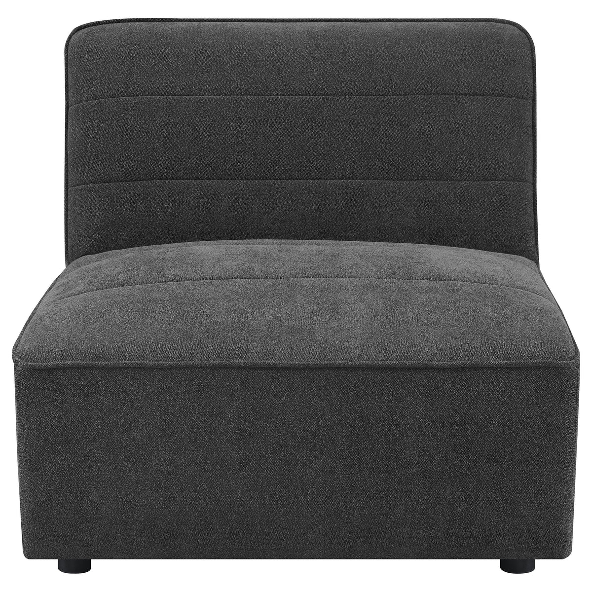 Ortega Dark Armless Chair