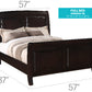 Stylish Transitional Full Bed in Cappuccino