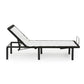 Model H Adjustable Base Full Size Metal Bed Frame Grey