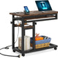 28"-39.3" Height Adjustable Portable Desk with Power Outlet & USB Ports