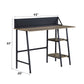 Garima - Writing Desk - Rustic Oak & Black
