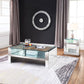 Nysa - 24" End Table - Mirrored & Faux Crystals
