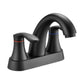 Two Handle 4 Inch Centerset Bathroom Sink Faucet with Pop-Up Drain