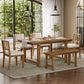 TREXM 6-Piece Farmhouse Dining Set for 6