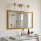 Luster Three Lights Vanity with Clear Glass for Bathrooms