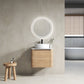 24" Wall-Mounted Bathroom Vanity With Ceramic Art Sink