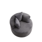 43-Inch Round Corduroy Single Sofa