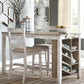 Skempton - Rectangular Counter Table With Storage - White