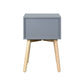 Mid-Century Modern Side Table with 2 Drawers