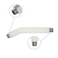 Brushed Nickel Shower Arm with Flange