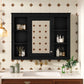 35'' x 28'' Modern Bathroom Wall Mounted Medicine Cabinet